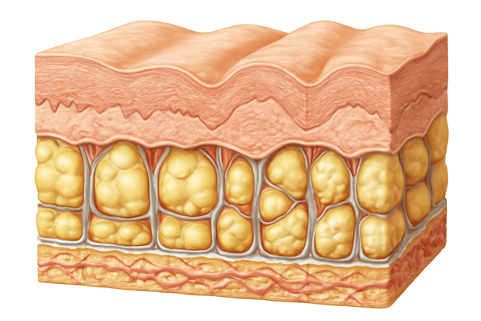 أسباب وأنواع السيلوليت بالصور: كيف تميزين حالتك؟