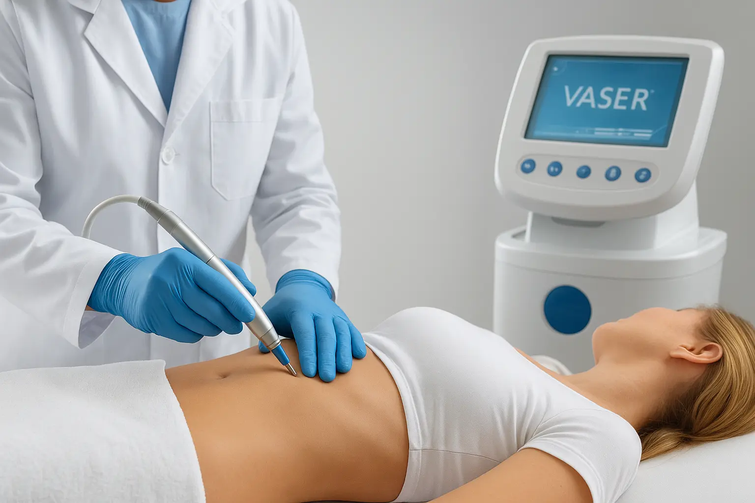 جهاز الفيزر لنحت البطن كيف تساعد على إبراز عضلات المعدة؟